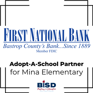 First National Bank - Adopt-a-school partner for MES
